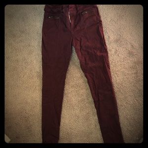 American Eagle Burgundy Jean